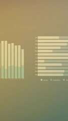 Poster - Animation of statistical data processing against gradient background