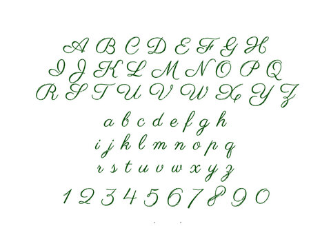 Retro hand drawn chalkboard alphabet letters in vector format. Perfect for vintage typography, school-themed design, posters, and signage projects
