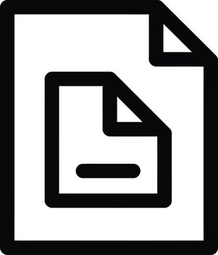 A document icon is isolated on white background