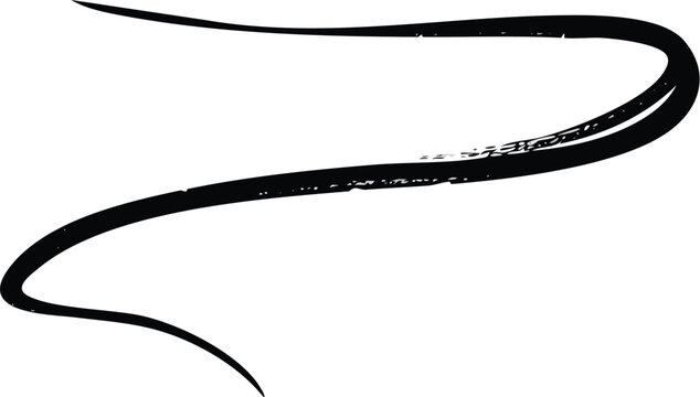 Hand-drawn Marker Line on a Transparent Background.brush, doodle, grunge, ink, marker, no people, paint, pen, stroke, crayons, drawing, scribble, art, collection, element, isolated, set, black, 