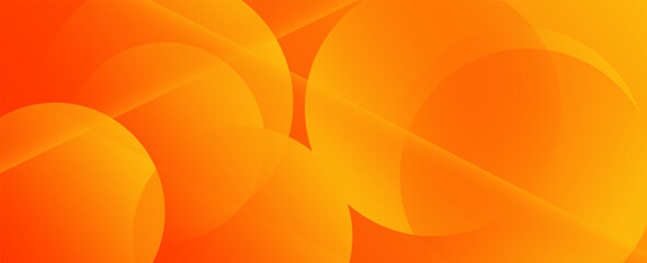 Wall Mural - abstract orange background with circles. vector