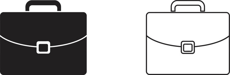 Fototapete - Briefcase icon vector illustration, business bag, office bag, portfolio case, executive bag, work bag icon