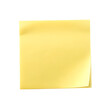 © MUshah - Yellow paper note isolated on isolated on a transparent background sticky note blank