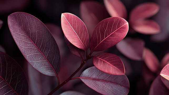 Detailed Copper Leaf Design