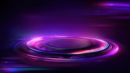 Poster - Vibrant abstract background with swirling neon lights creating a sense of motion and depth