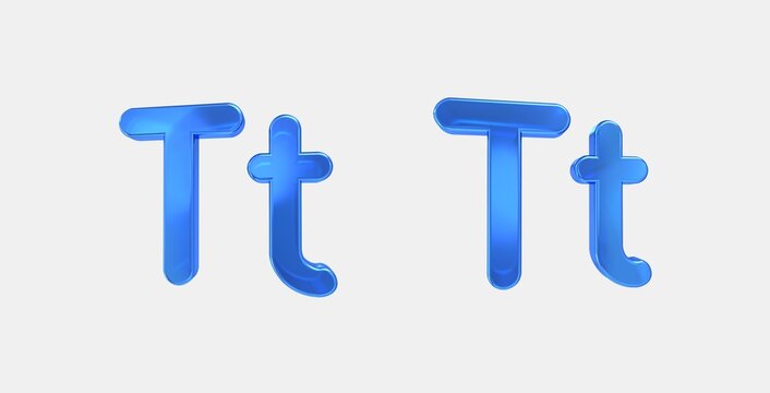 titlecase 3D icon on isolate white background