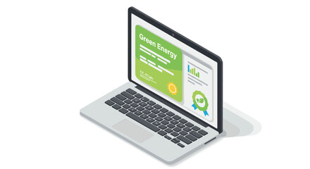 Poster - Sustainable energy concept vector illustration: isometric design for eco-friendly technology posters
