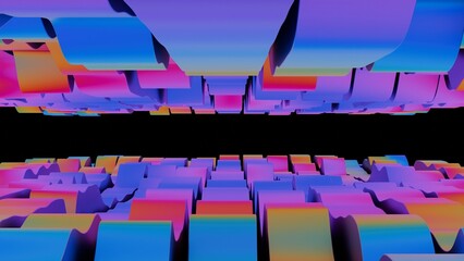 a colorful abstract background with many different shapes