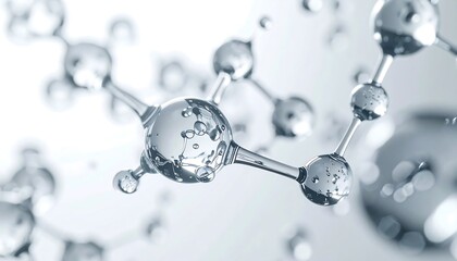 Poster - Abstract molecular structure.