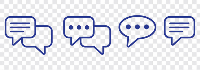 Wall Mural - chat bubble message icon sign vector