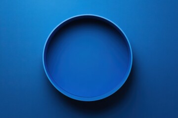Poster - Creative blue loading circle graphic on a blue background for digital design projects and visual content, Blue Loading Circle Graphic ed Shot
