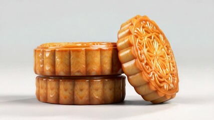 Aufkleber - A pair of cookies stacked on top of each other, awaiting indulgence