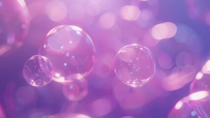 Aufkleber - A collection of colorful bubbles suspended in mid-air