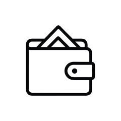 Poster - Stylized Wallet Icon Showcasing Financial Security, Transactions, and Cash Management with a Clean, Minimalist Design for Modern Applications