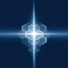 Poster - Elegant Abstract Hexagon Technology Motif