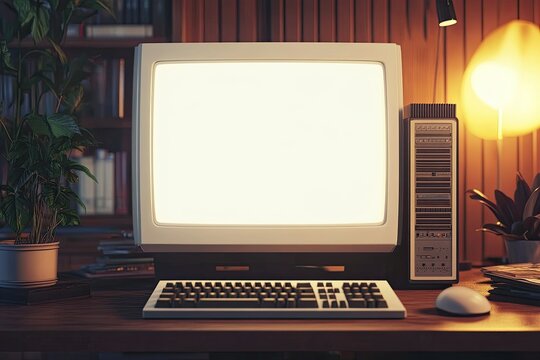 Ultra Hd Visual of Retro Computer and Technology