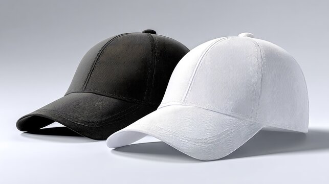 Black and White Minimalist Cap Mockup