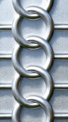 Poster - Interlocking Metal Rings Chainmail Pattern