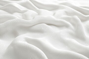 Poster - Soft white fabric texture with seamless design for creative backgrounds, White fabric background Seamless 3D render