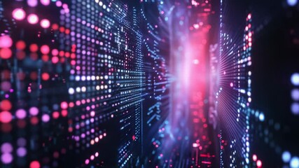 Aufkleber - Abstract image with dark background featuring red and blue lights, ideal for use in futuristic or sci-fi themed designs