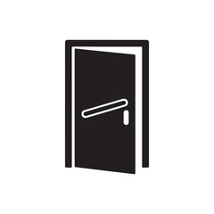 Fototapete - Door closed icon isolated. simple vector icon on white background