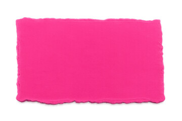 Poster - Horizontal pink torn paper piece revealing ragged edges, providing colorful textural frame against transparent background