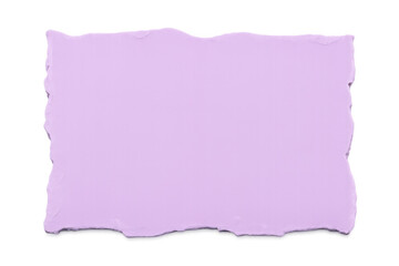 Aufkleber - Jagged-edged purple paper fragment ripping diagonally, revealing textured surface against transparent backdrop