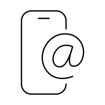 Smartphone Blue Line Editable Stroke Icon. Mobile Phone Functions, Settings, Technology, Apps, Security, Shopping, Mobile Wallet, Marketing, Promotion, Communication Vector Illustration