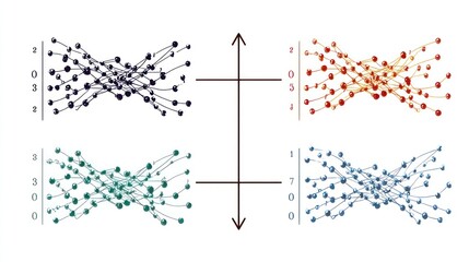 Poster - Data network visualisation illustration