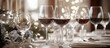 © Kakung - Festive table setting with red wine glasses