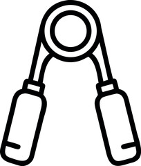 Fototapete - Vector art of a hand grip exercise tool isolated on white background