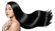 © AuroraCrafts - Beautiful Asian woman with long black silky hair flowing to the side