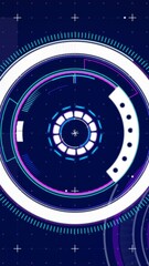 Poster - Animation of scopes scanning and data processing on digital screen