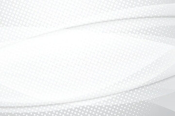 Poster - Subtle white and gray background texture with elegant curved shapes and dot patterns creating a clean, modern design.