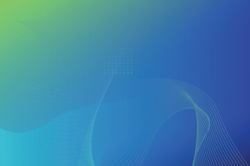 Poster - Abstract gradient background featuring flowing lines and soft colors in shades of blue and green for creative design projects.