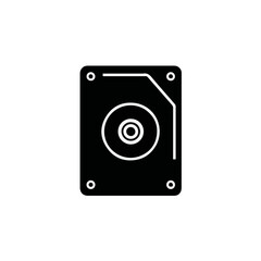 Fototapete - HDD Hard Drive Computer Storage Vector Icon