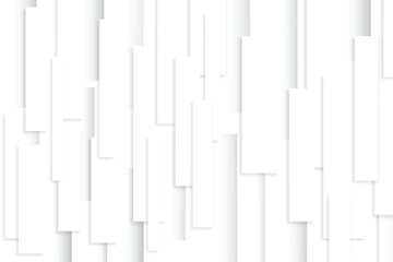 Poster - Abstract white paper strips cascade down, creating a clean, elegant backdrop and minimalist design, perfect for modern projects.