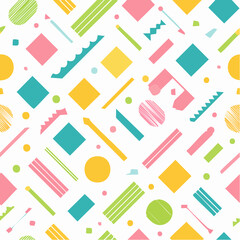 Poster - seamless pattern with geometric symbols