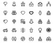 © SMUX SAFALI - Comprehensive collection of simple line art symbols representing family connections relationships and significant life events like unions and celebrations presented in a clean graphic format