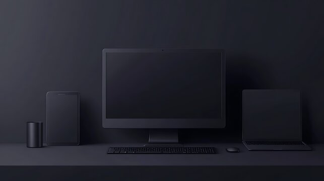 A professional drawing tablet on the left, softly blurred digital art workspace
