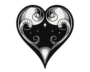 Poster - Artistic graphic design featuring a prominent symbol of affection rendered in vibrant cyan magenta yellow and black hues