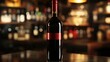 © PikePicture - glass bottle of red wine