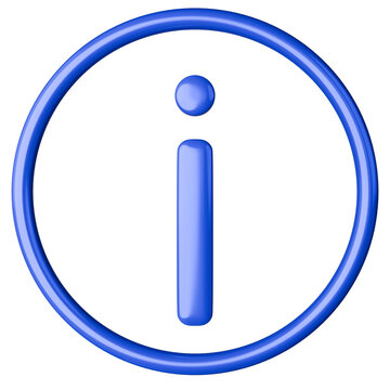 A blue information icon inside a circular outline on a transparent background.