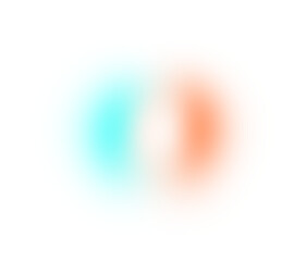 Poster - Blue red white color grainy gradient shape transparent background. Abstract color gradient blur on transparent background. Vibrant grungy, noise texture effect