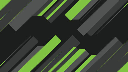 Poster - Abstract background featuring gray and green diagonal stripes on a dark backdrop with a modern look