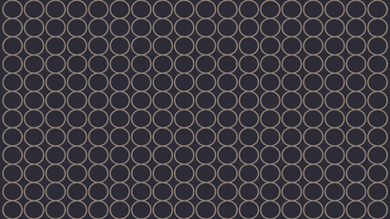 Poster - A repeating pattern of gray circles arranged in rows and columns against a dark blue background design