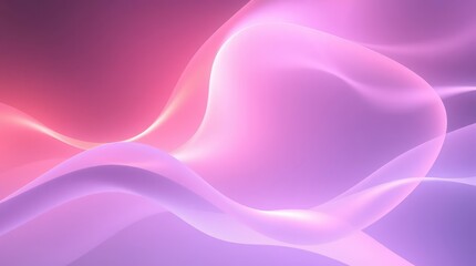 Aufkleber - Abstract Flowing Pink and Purple Shapes