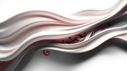 Leinwandbilder - Flowing Fabric Abstract Design