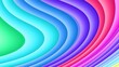 © miko - Rainbow Wave Abstract: Vibrant, flowing lines of color create a mesmerizing rainbow wave abstract design, perfect for adding a touch of dynamic energy and visual interest to any project.