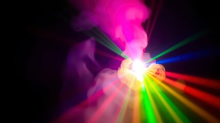 Aufkleber - Colorful Light Beam Abstract